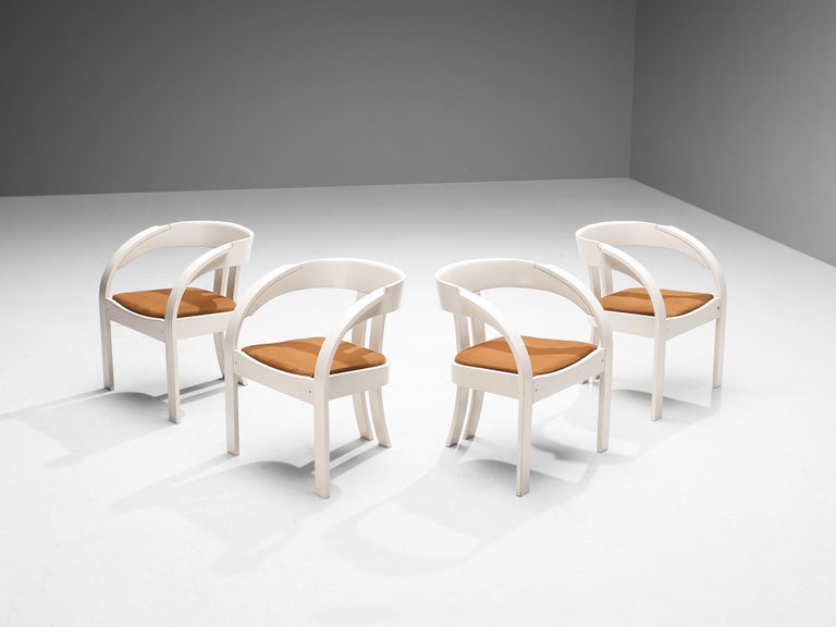 Giovanni Battista Bassi for Poltronova Set of Four 'Elisa' Armchairs