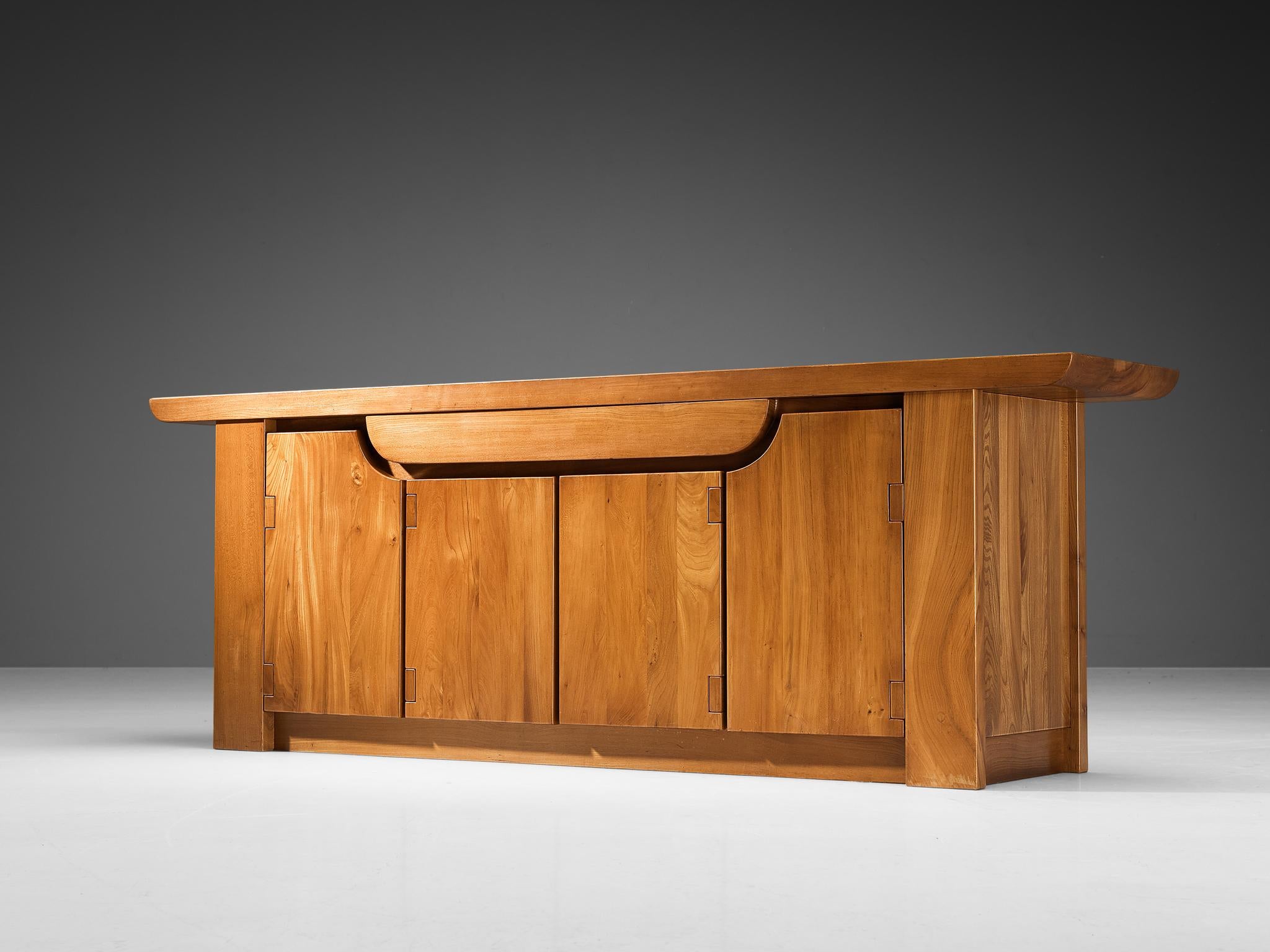 Luigi Gorgoni for Roche Bobois Sideboard in Solid Elm