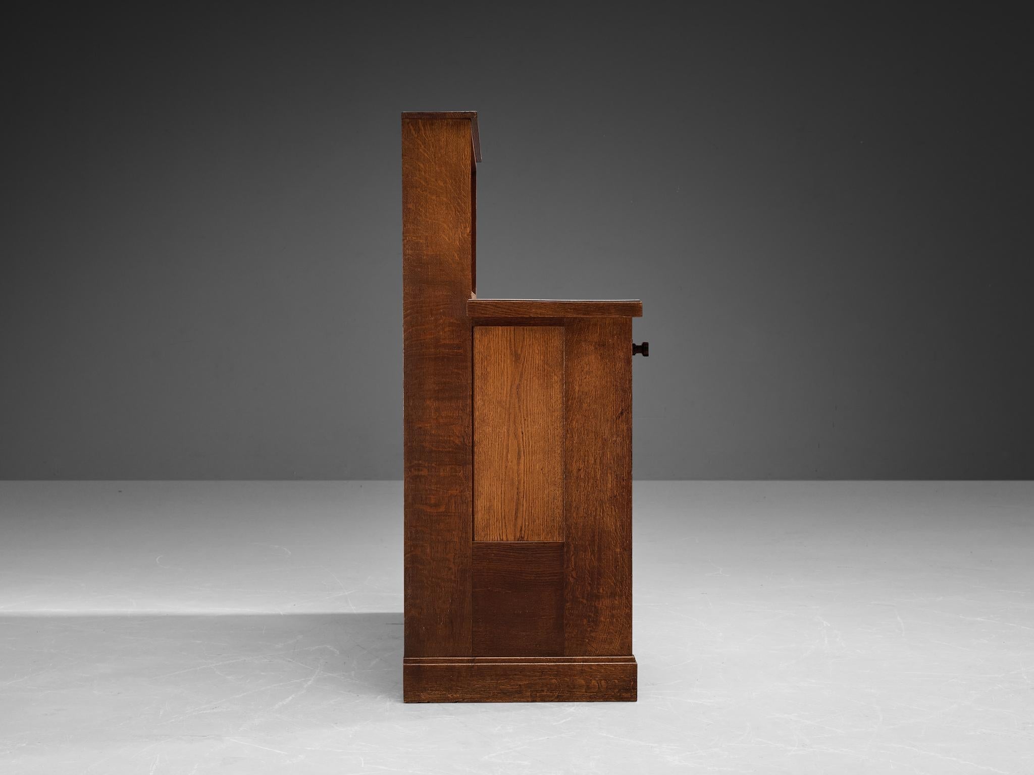 Hendrik Wouda for H. Pander & Zonen Red Cabinet in Oak and Coromandel