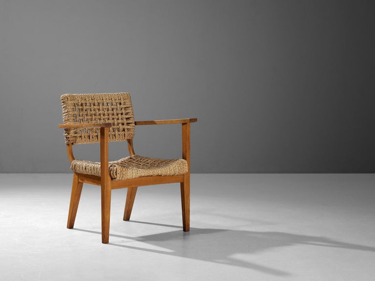 Adrien Audoux and Frida Minet for Vibo Armchairs in Wood and Straw