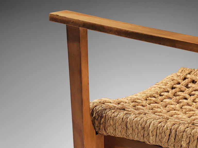 Adrien Audoux and Frida Minet for Vibo Armchairs in Wood and Straw