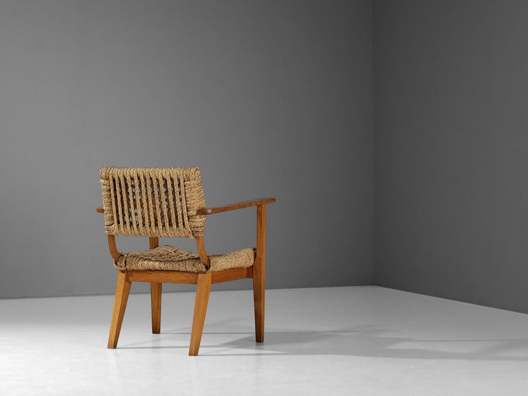 Adrien Audoux and Frida Minet for Vibo Armchairs in Wood and Straw