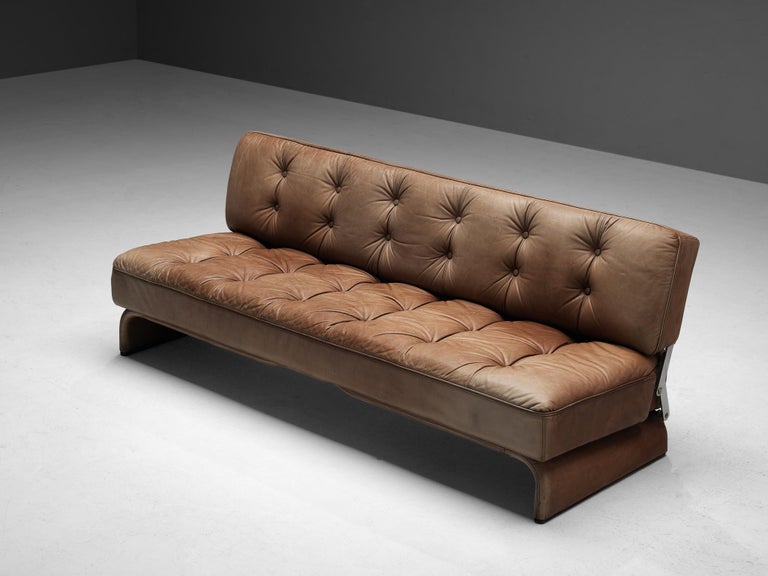 Johannes Spalt for Wittmann 'Constanze' Sofa in Cognac Leather