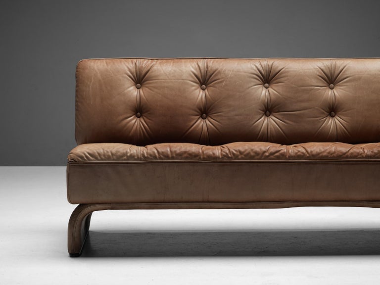 Johannes Spalt for Wittmann 'Constanze' Sofa in Cognac Leather