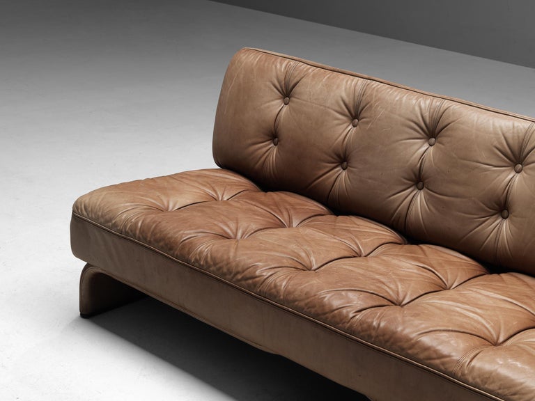 Johannes Spalt for Wittmann 'Constanze' Sofa in Cognac Leather