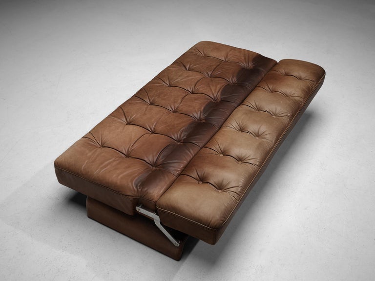 Johannes Spalt for Wittmann 'Constanze' Sofa in Cognac Leather