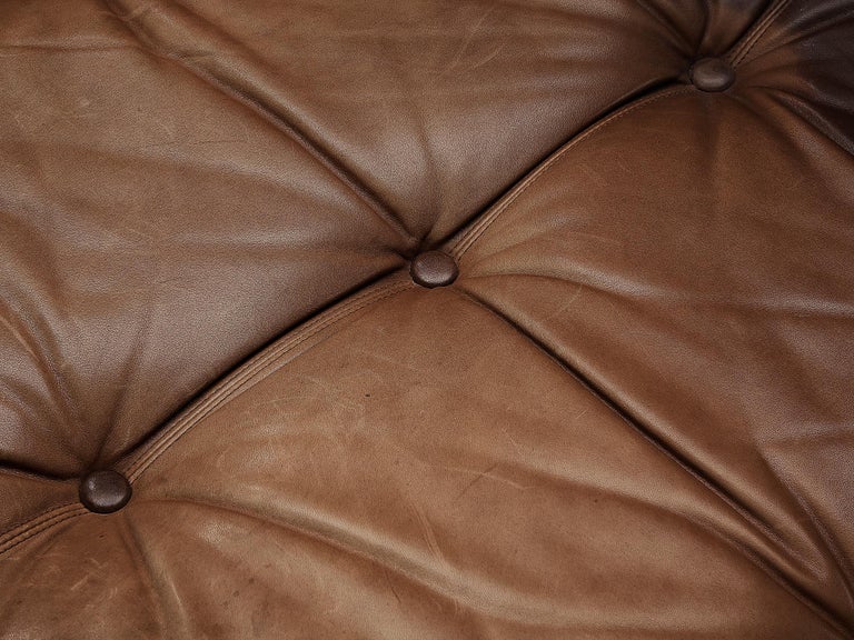 Johannes Spalt for Wittmann 'Constanze' Sofa in Cognac Leather