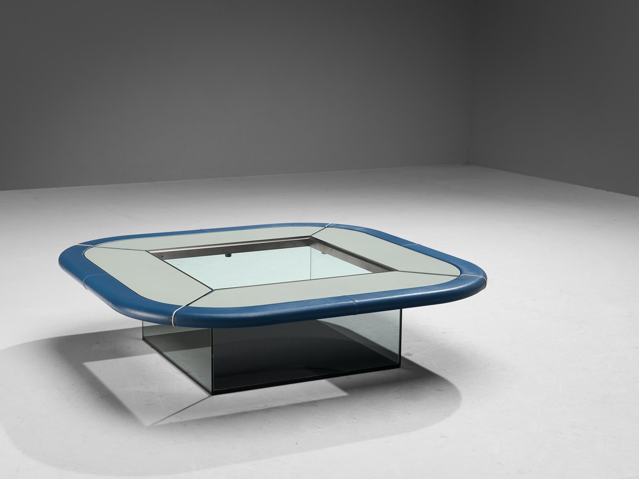 Carlo Bartoli for Rossi di Albizzate 'Bogo' Coffee Table in Leather