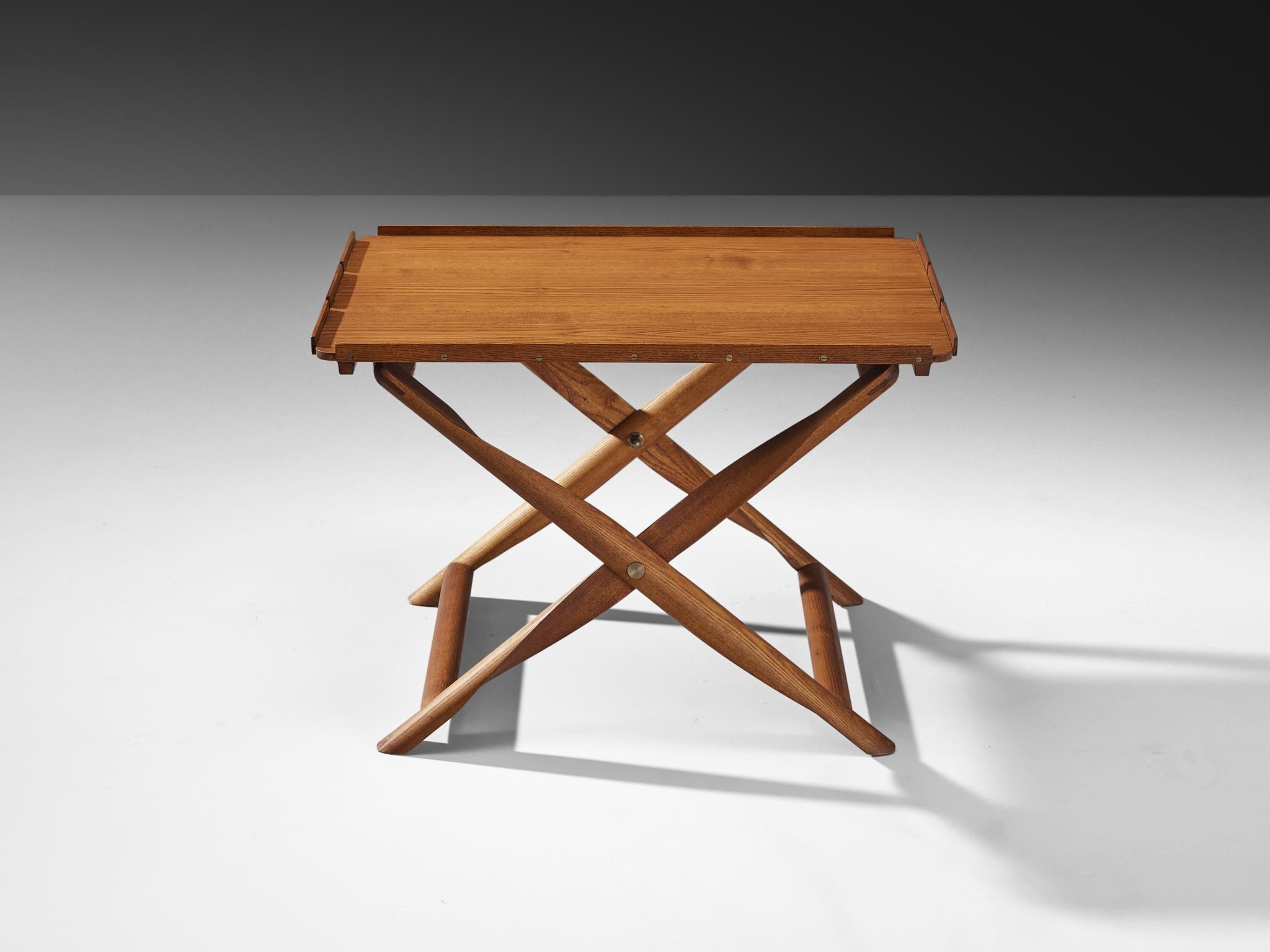 Kaare Klint for Rud. Rasmussens Snedkekier Folding Stool with Tray Table