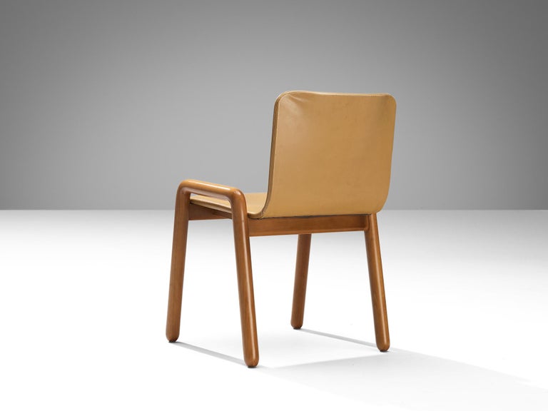 Guido Faleschini for I4 Mariani Set of Six 'Dilos' Dining Chairs in Leather