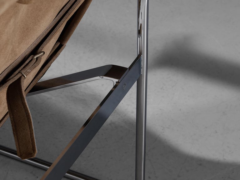 Hans Könecke for Tecta Lounge Chair in Brown Suede