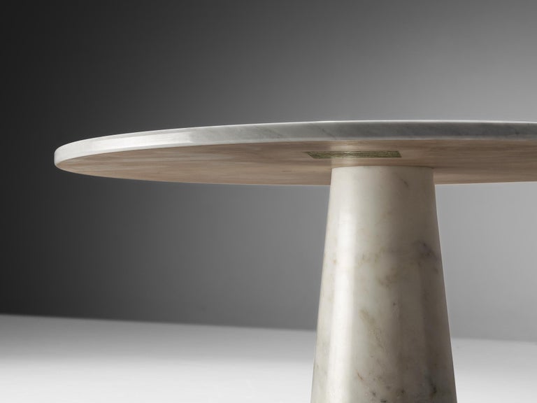 Angelo Mangiarotti for Skipper 'Eros' Dining Table in Carrara Marble