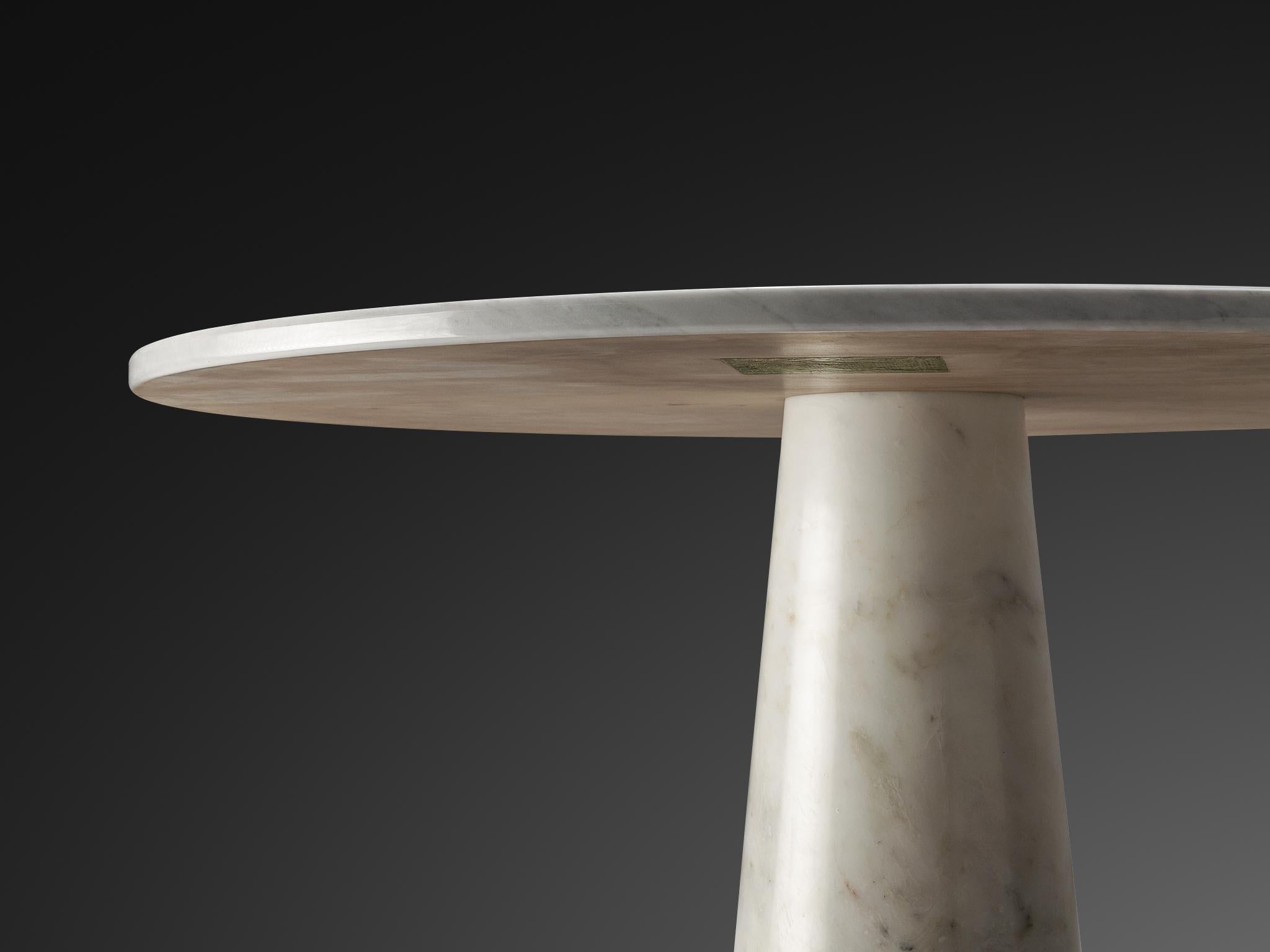 Angelo Mangiarotti for Skipper 'Eros' Dining Table in Carrara Marble