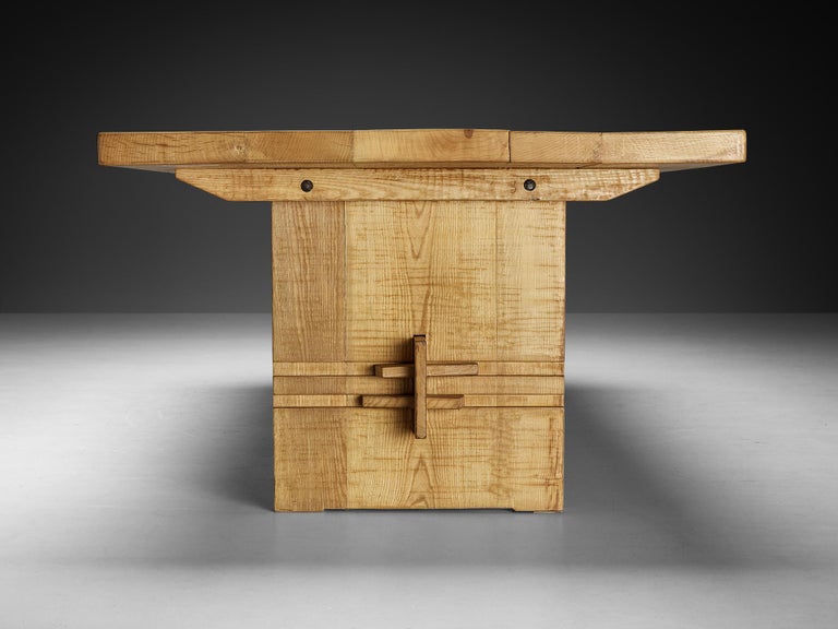 Giuseppe Rivadossi for Officina Rivadossi Dining Table in Olive Ash