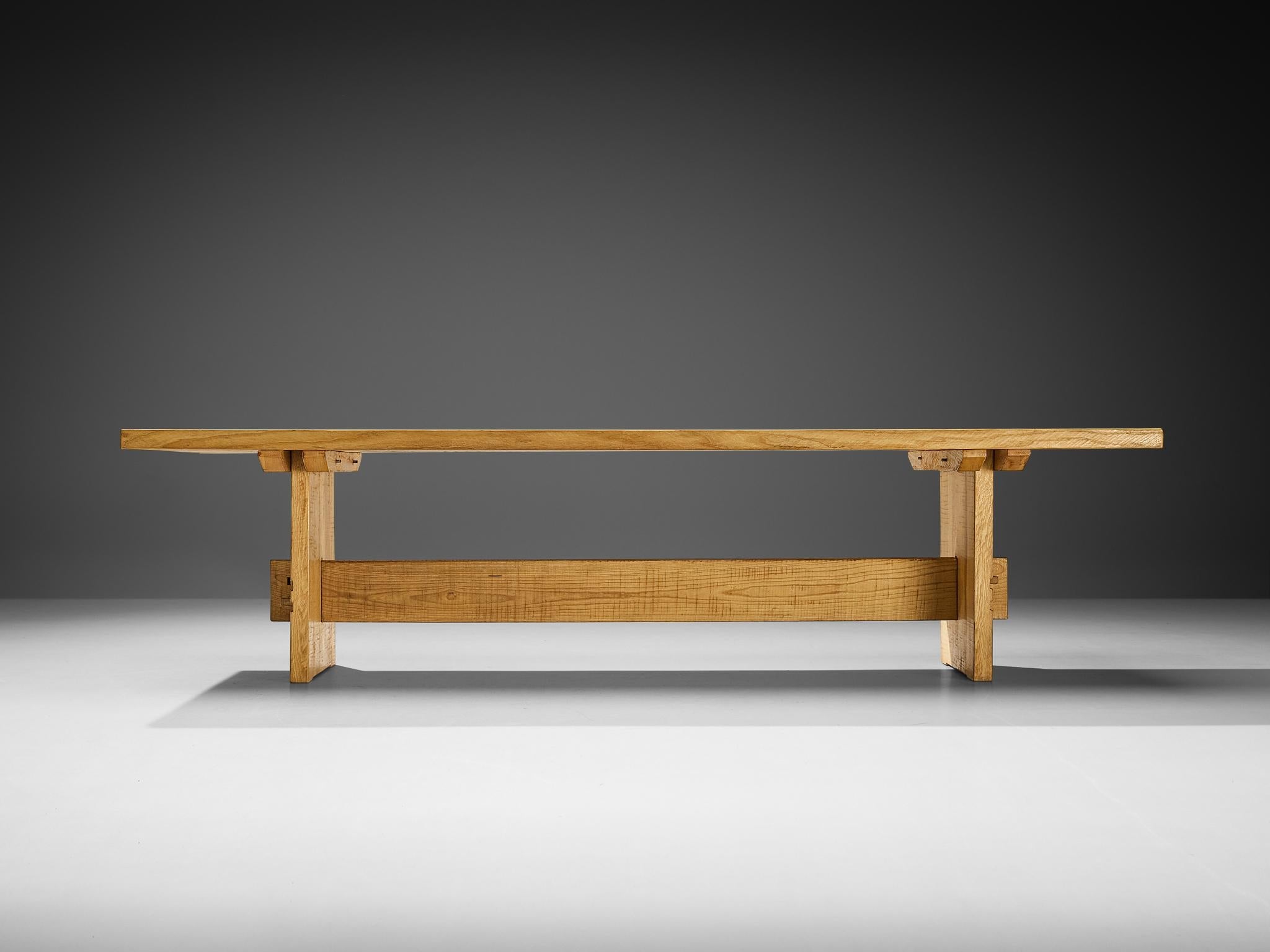 Giuseppe Rivadossi for Officina Rivadossi Dining Table in Olive Ash