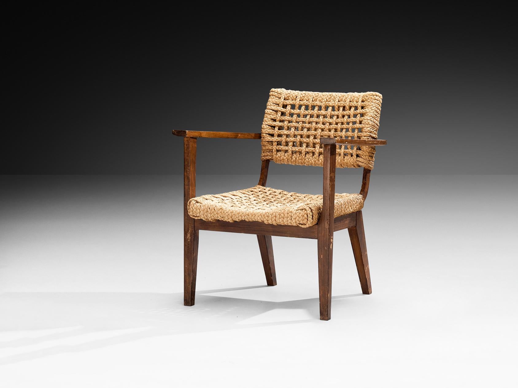 Adrian & Frida Minet for Vibo Armchair in Wicker Straw