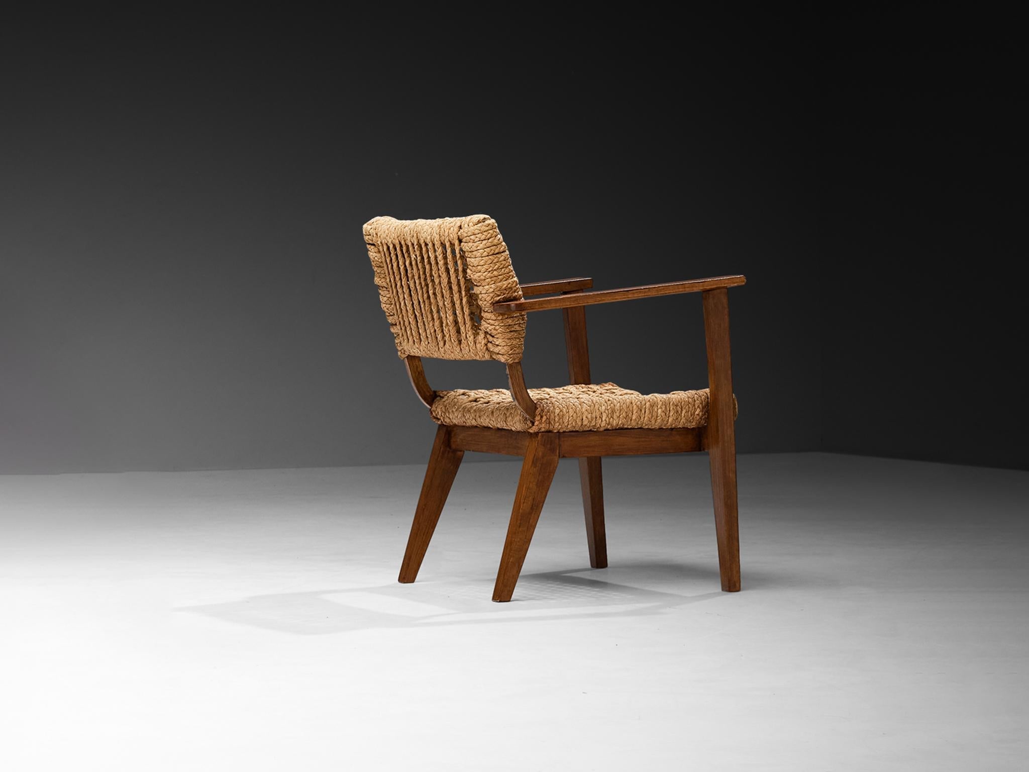 Adrian & Frida Minet for Vibo Armchair in Wicker Straw