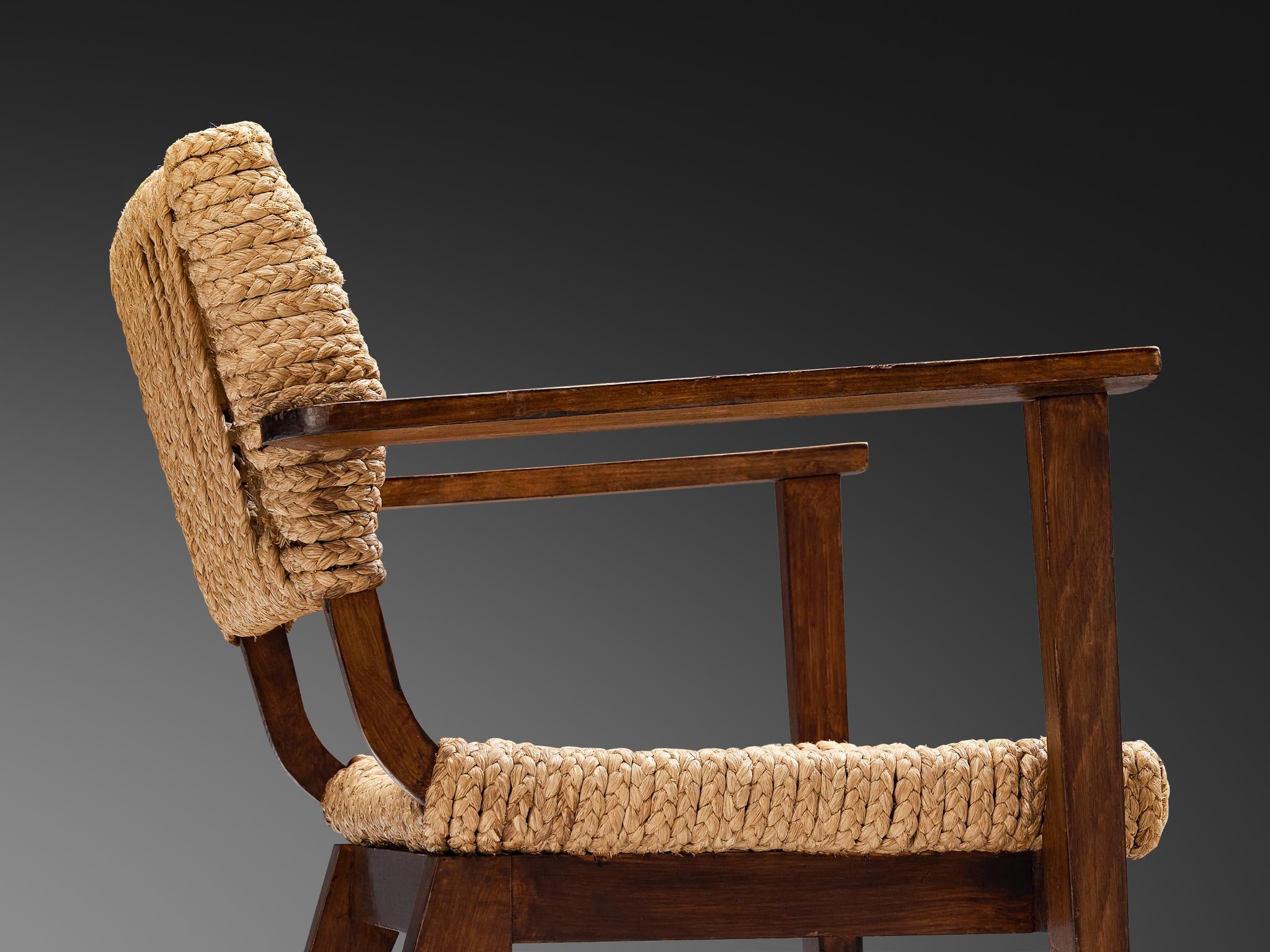 Adrian & Frida Minet for Vibo Armchair in Wicker Straw