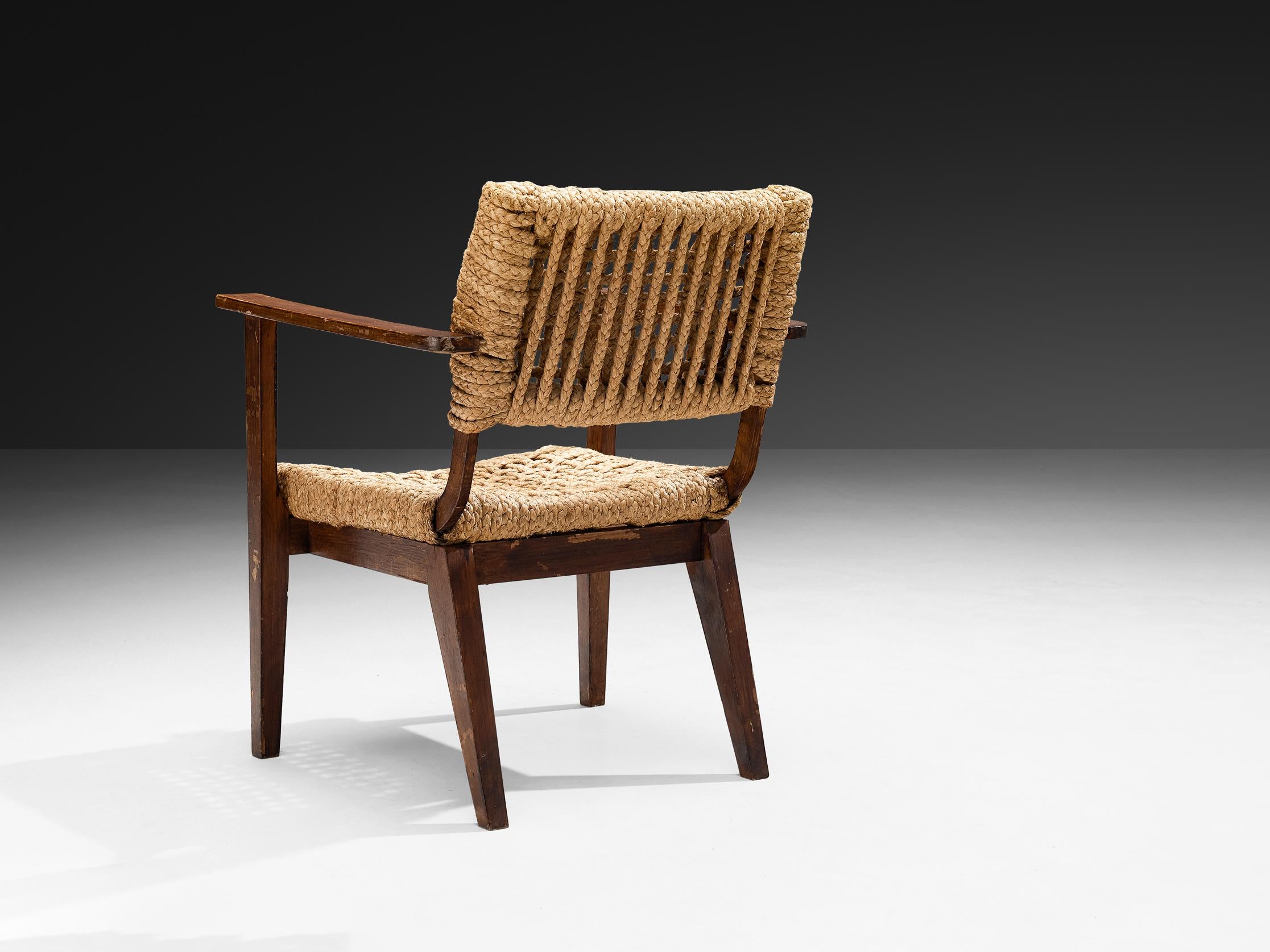 Adrian & Frida Minet for Vibo Armchair in Wicker Straw