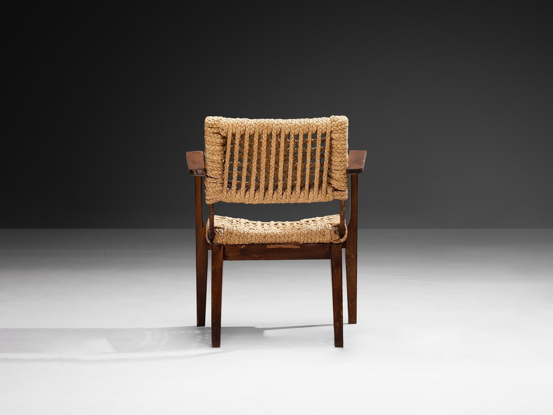 Adrian & Frida Minet for Vibo Armchair in Wicker Straw