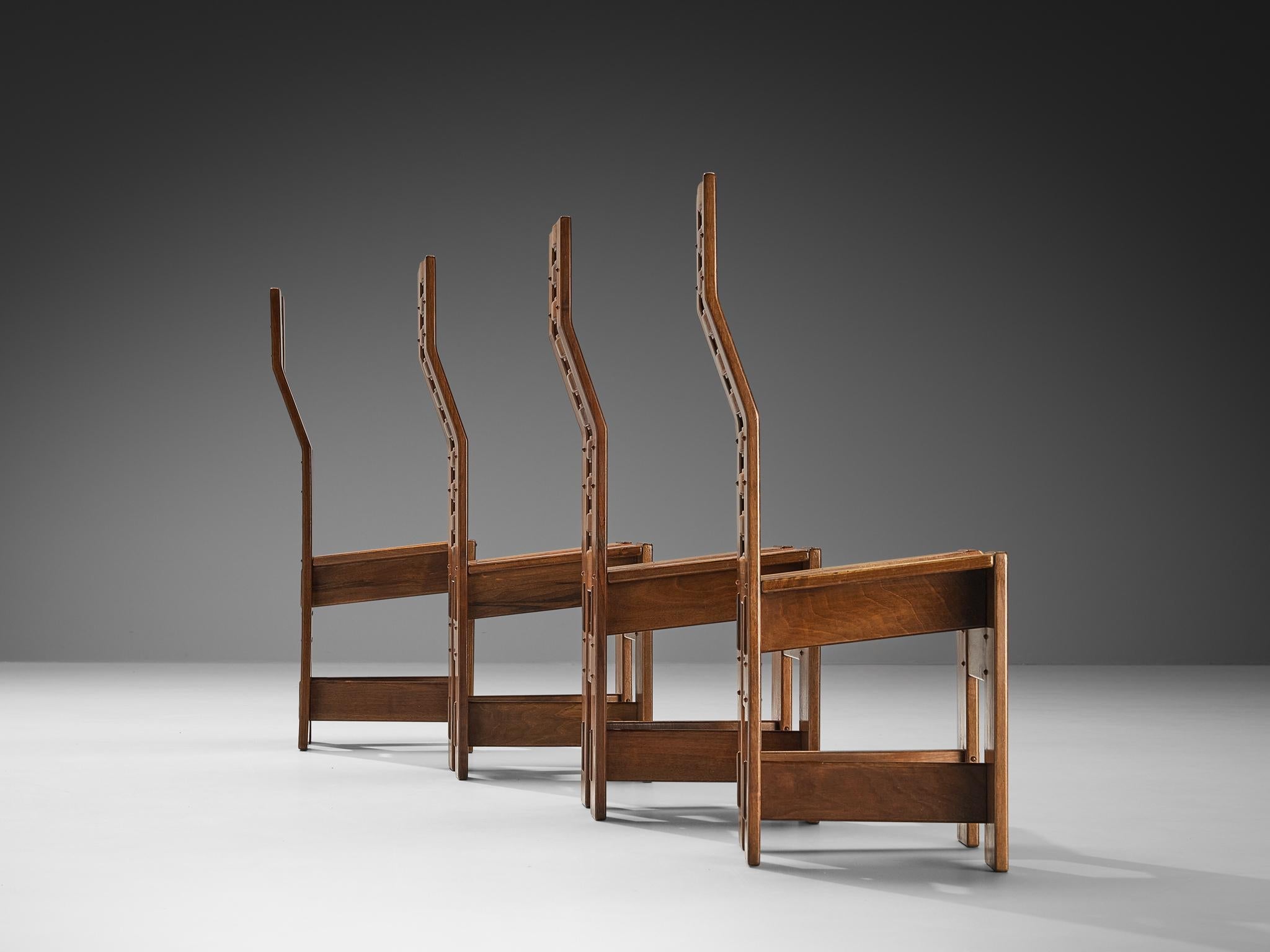 Giuseppe Rivadossi 'Castello' Dining Chairs in Walnut