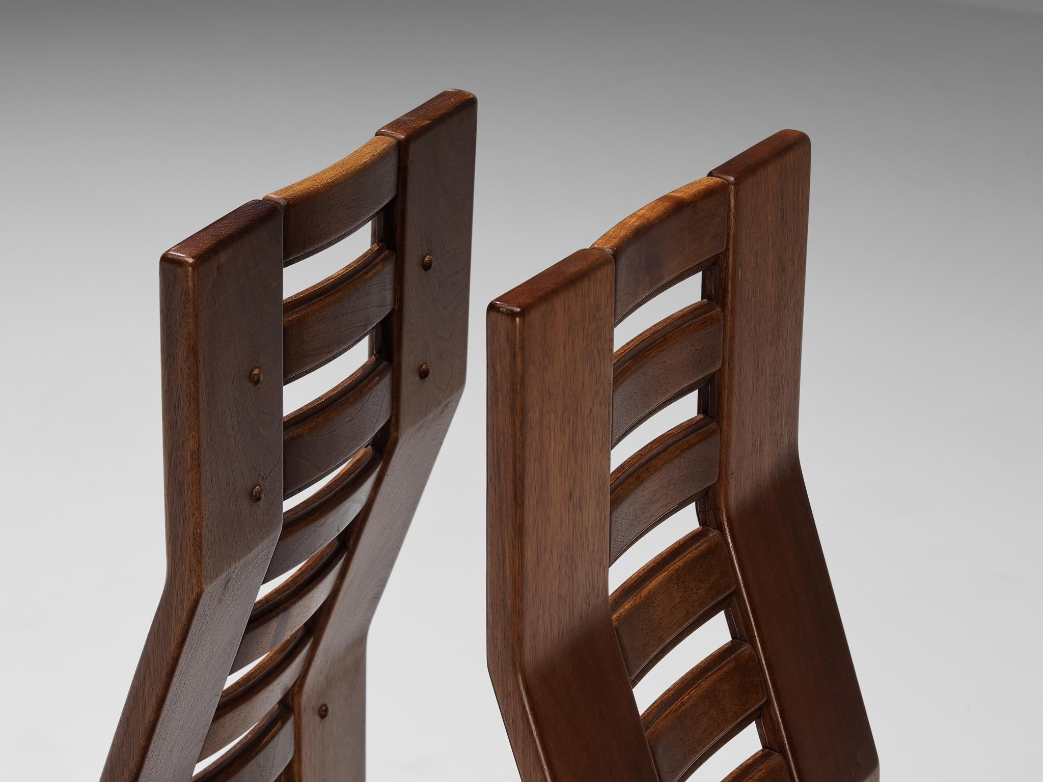 Giuseppe Rivadossi 'Castello' Dining Chairs in Walnut