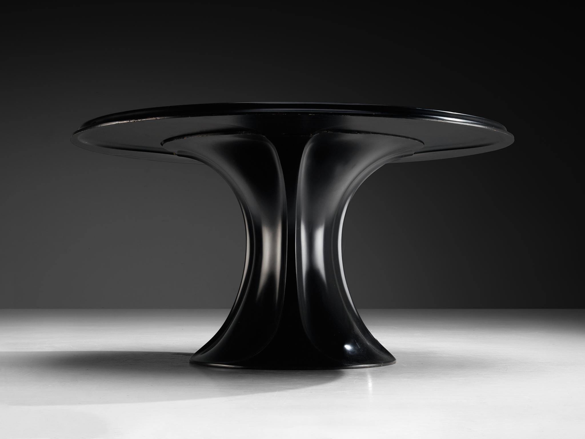 Pierluigi Spadolini for 1P 'Boccio' Round Dining Table in Resin