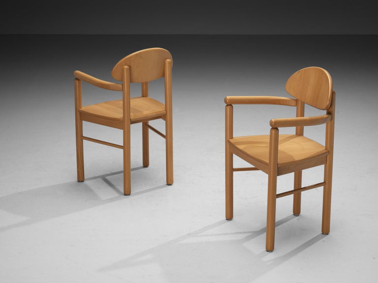 Rainer Daumiller Armchairs in Solid Wood