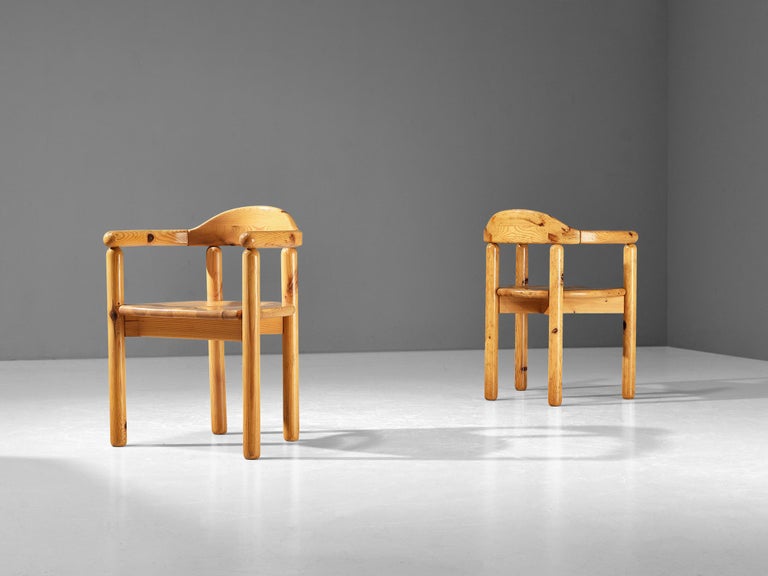 Rainer Daumiller Pair of Dining Chairs in Pine