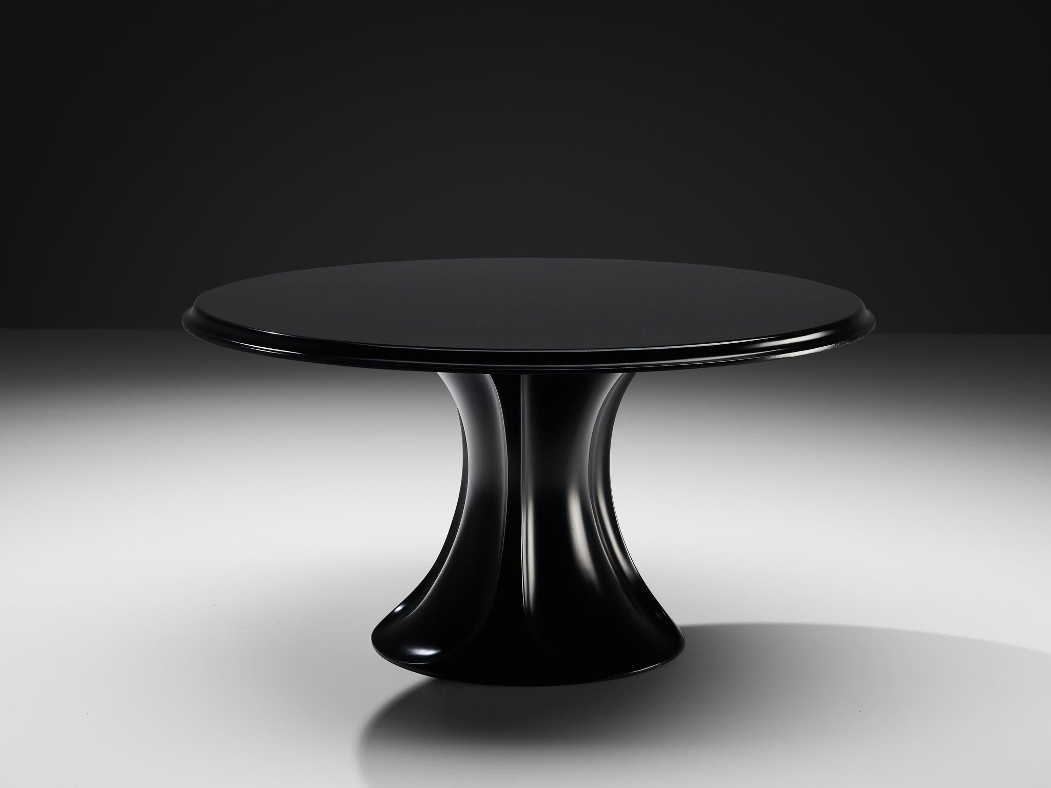 Pierluigi Spadolini for 1P 'Boccio' Round Dining Table in Resin