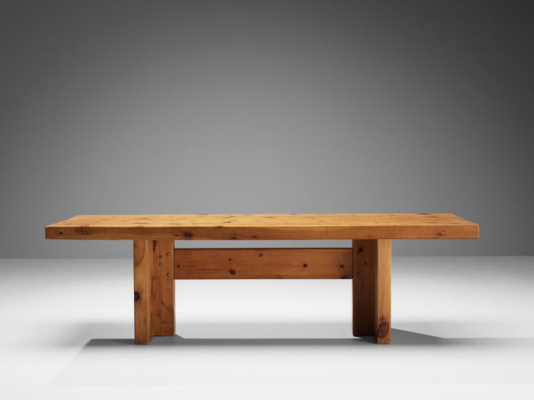 Giuseppe Rivadossi for Officina Rivadossi Large Dining Table in Pine