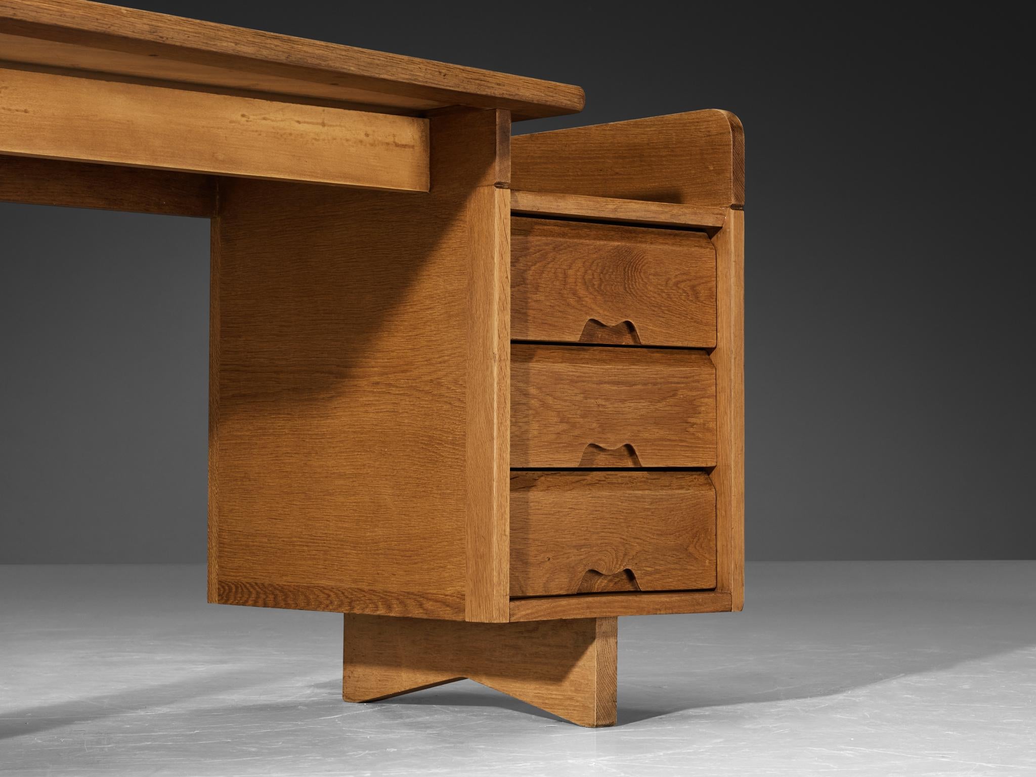 Guillerme & Chambron Writing Desk in Oak