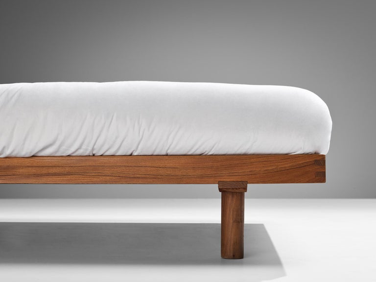 Early Pierre Chapo 'Godot' Queen Bed in Solid Elm