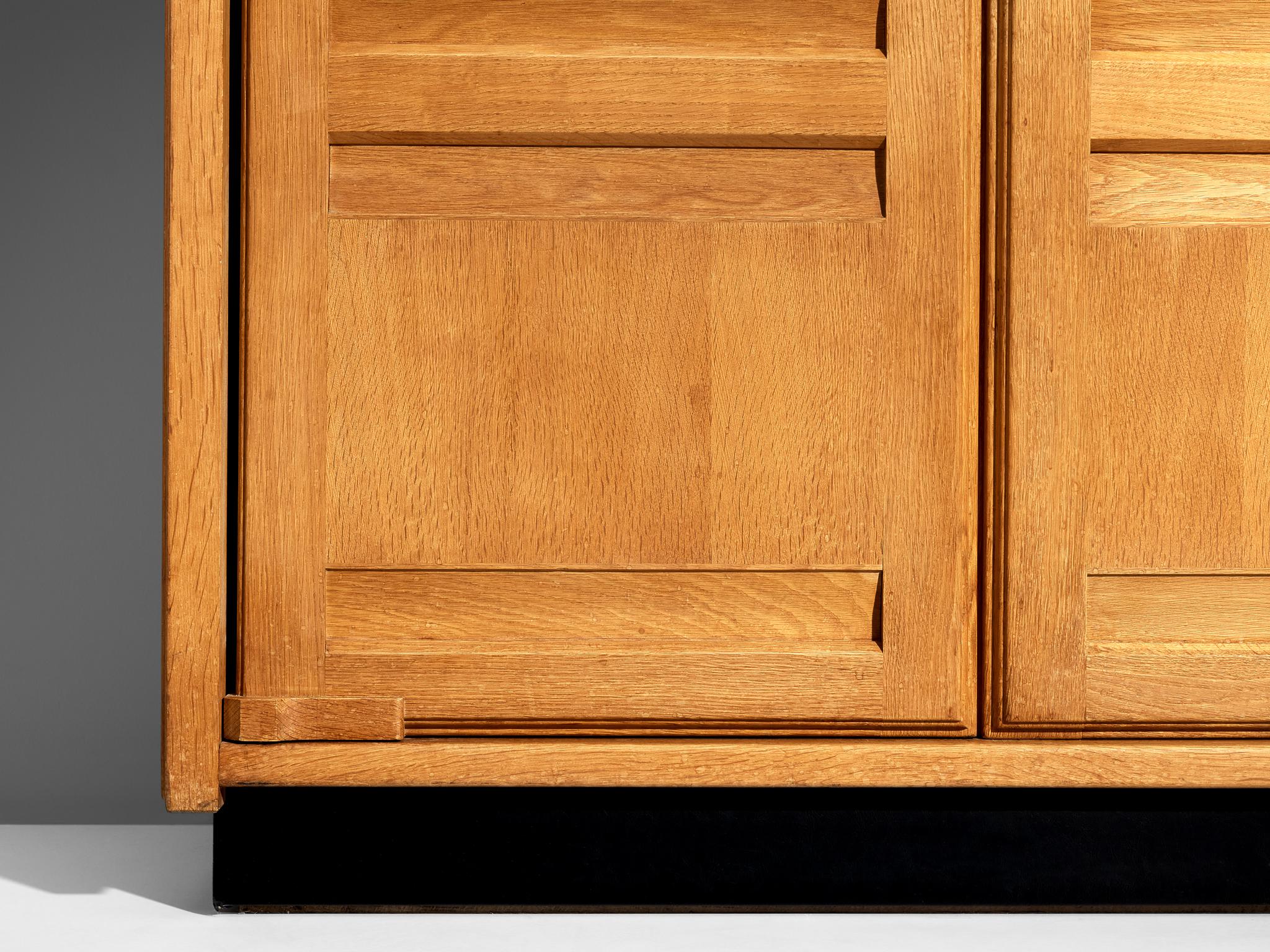 Guillerme & Chambron Large Cabinet or Wardrobe in Solid Oak