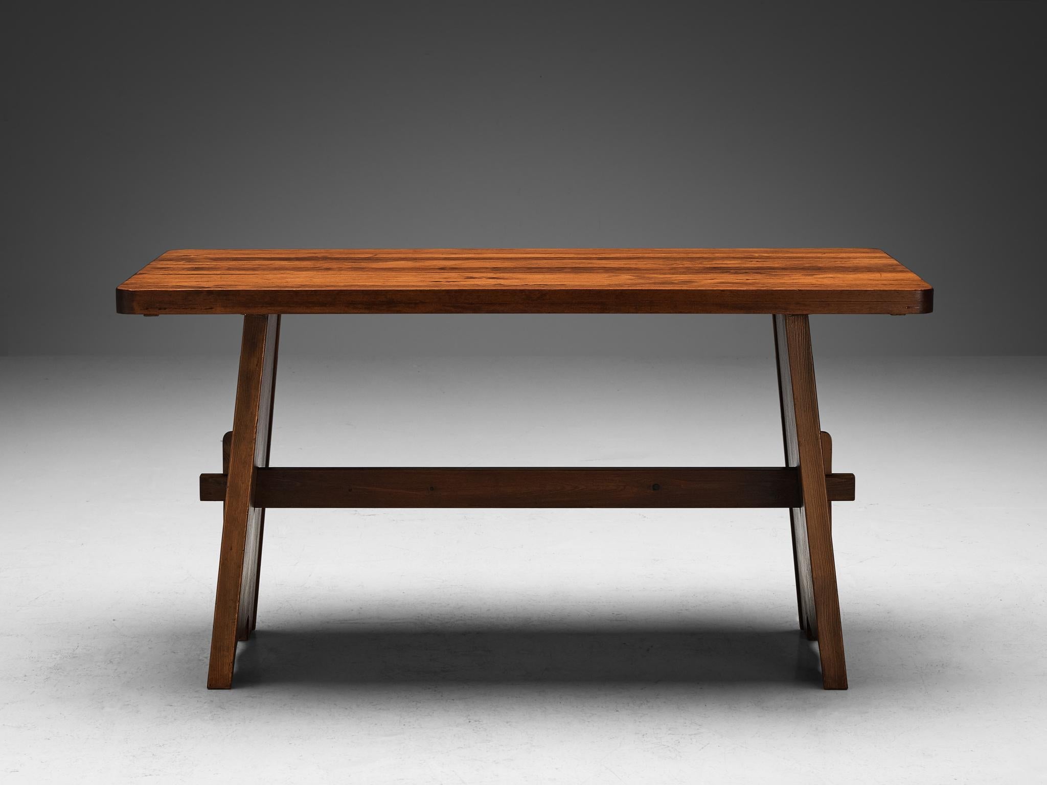 Scandinavian Rustic Dining Table in Pine