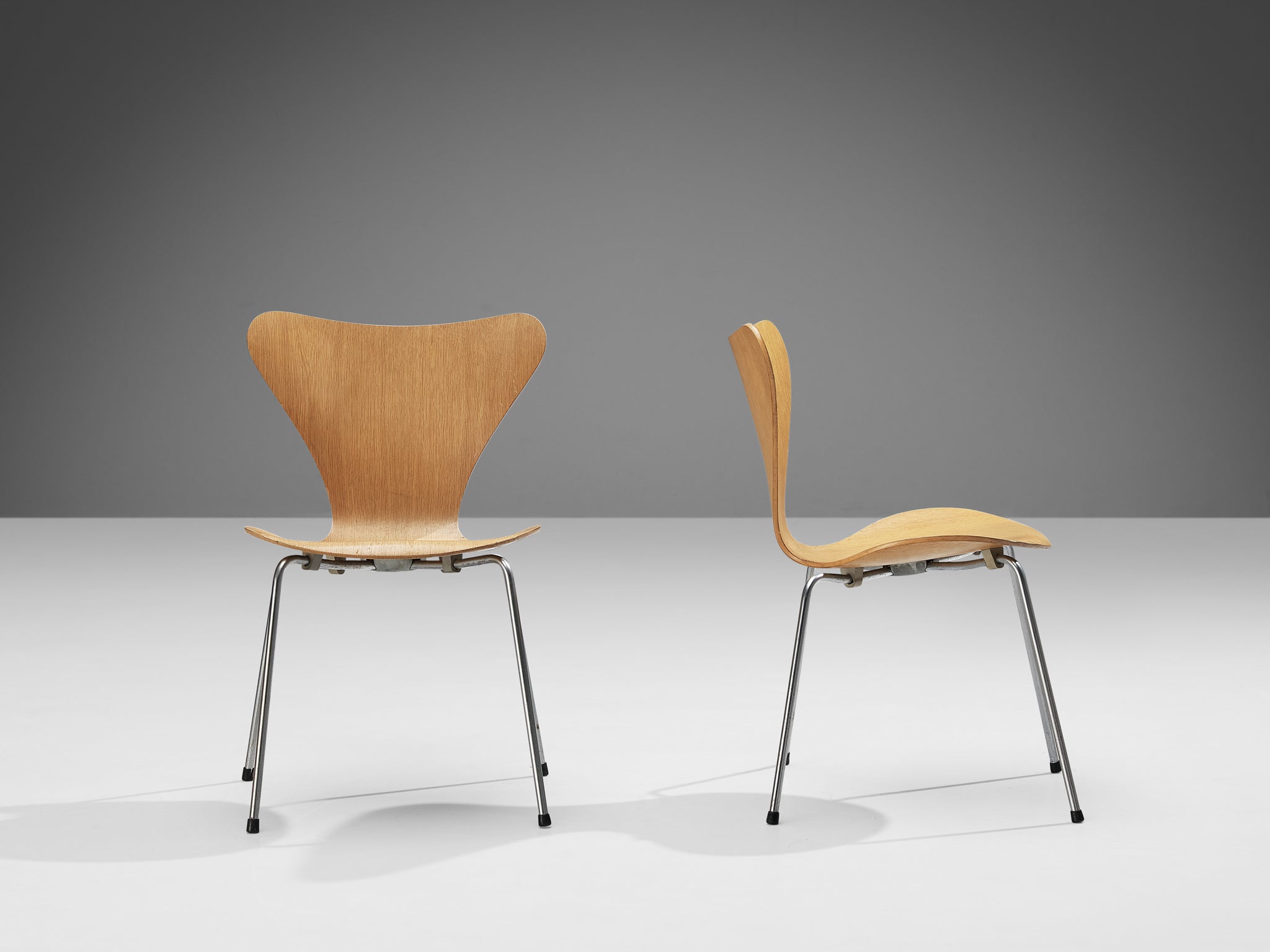 Arne Jacobsen for Fritz Hansen Set of Ten Butterfly Chairs in Plywood