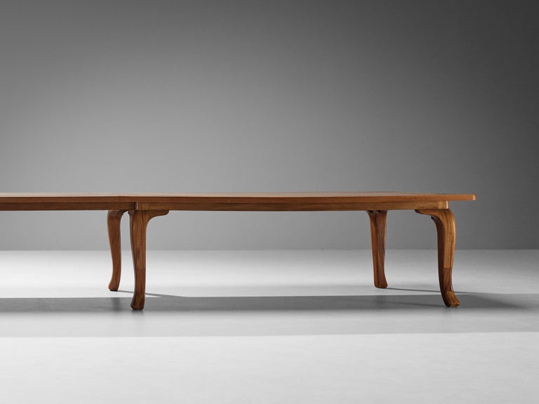 Danish Conference or Large Dining Table in Mahogany and Pine