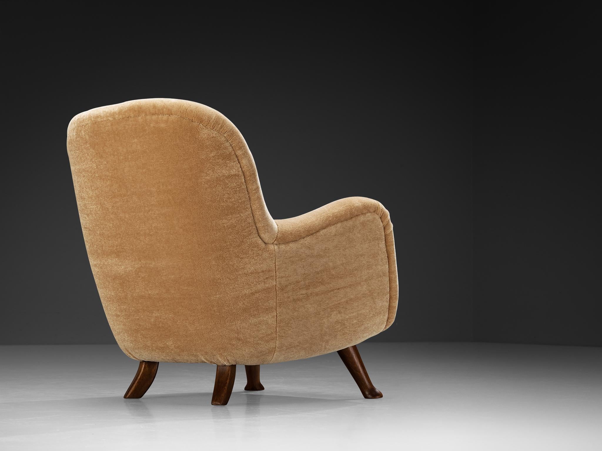 Berga Mobler Lounge Chairs in Beige Teddy