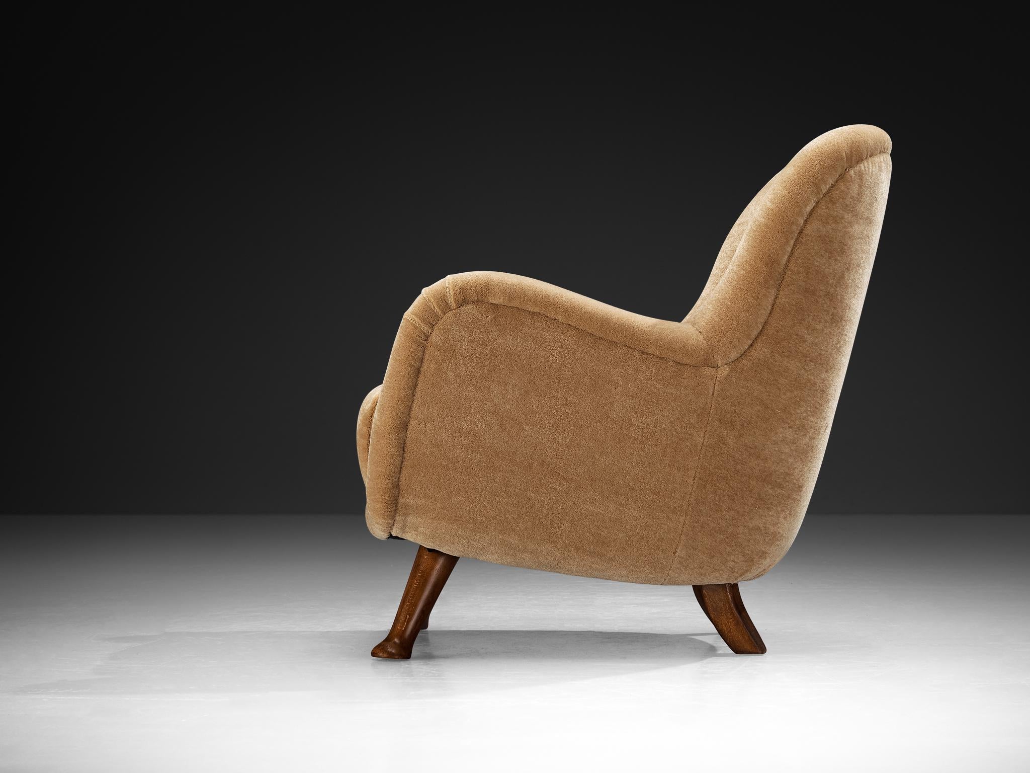 Berga Mobler Lounge Chairs in Beige Teddy