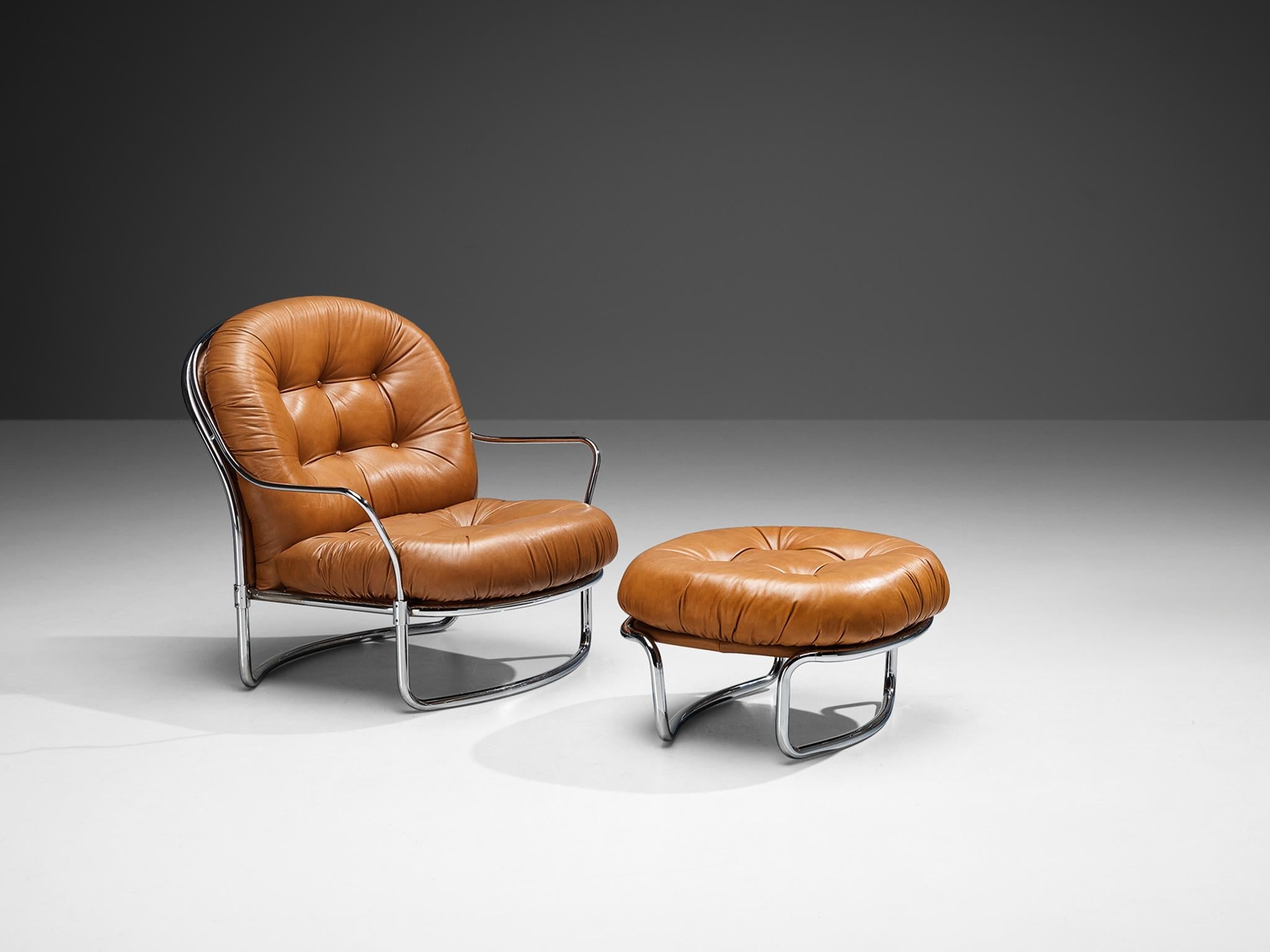 Carlo De Carli for Cinova '915' Lounge Chair with Ottoman