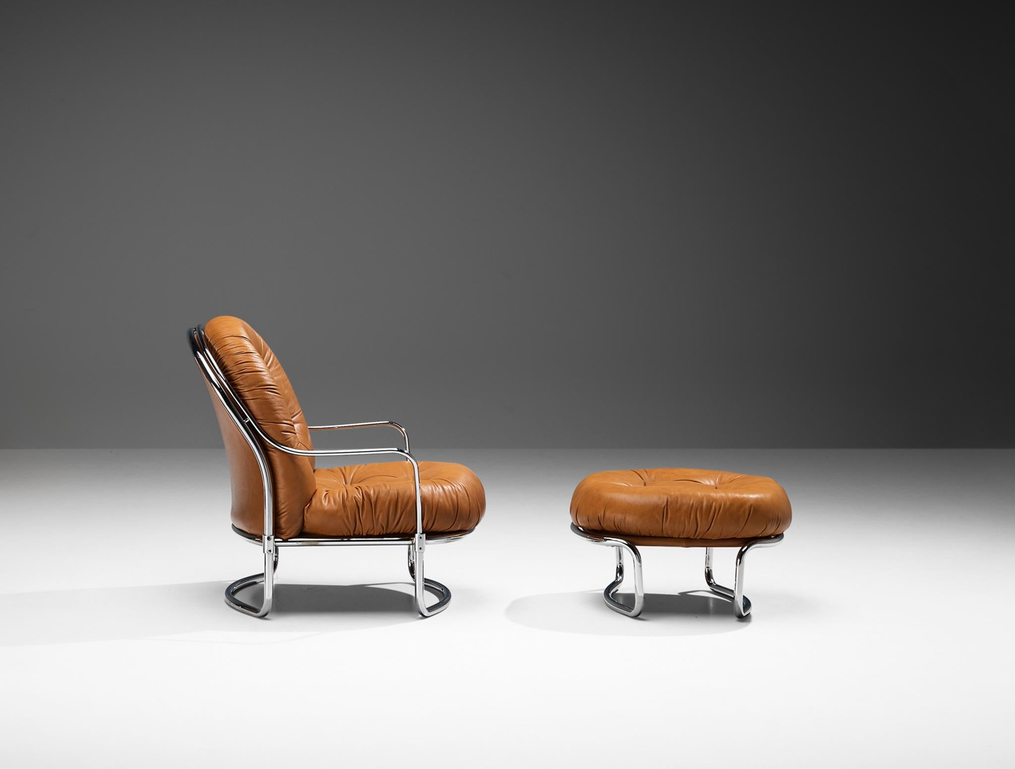 Carlo De Carli for Cinova '915' Lounge Chair with Ottoman