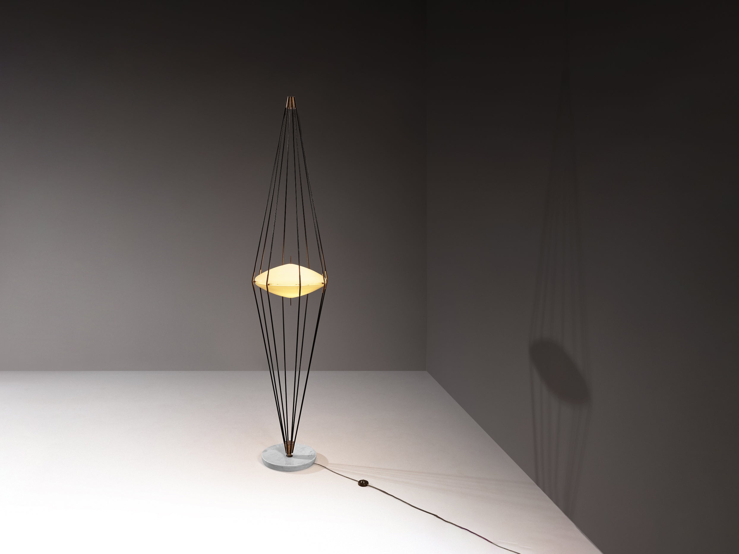 Angelo Lelii for Arredoluce 'Siluro' Floor Lamp