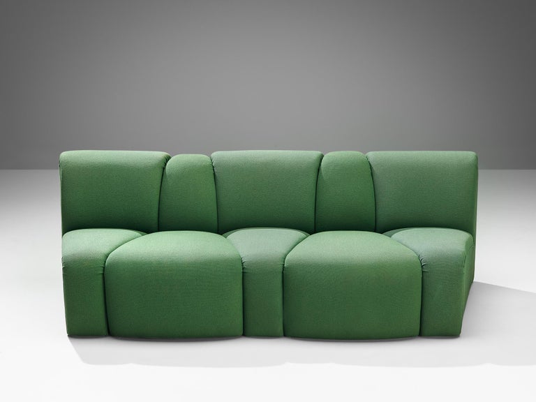 Artifort 'Mississippi' Organic Sectional Sofa in Green Fabric