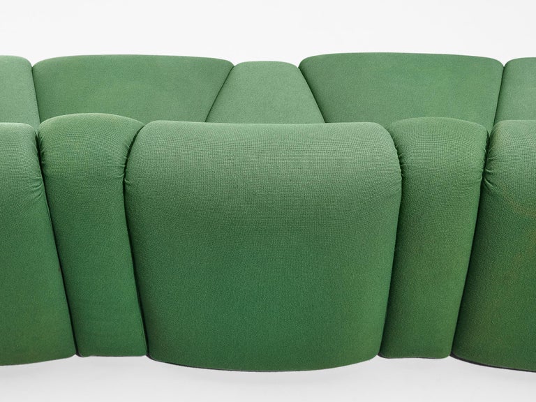 Artifort 'Mississippi' Organic Sectional Sofa in Green Fabric