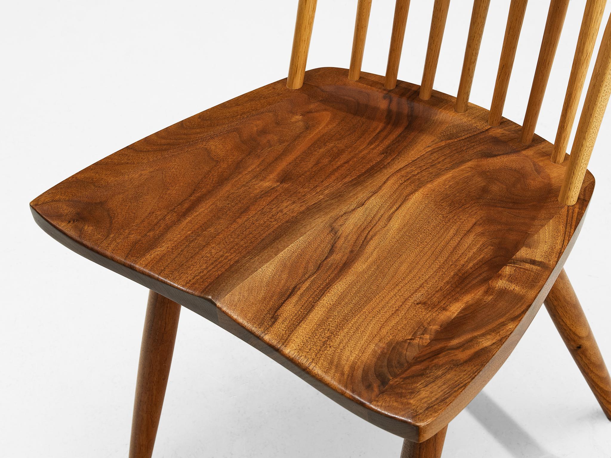 George Nakashima 'New' Dining Chairs in Walnut and Hickory