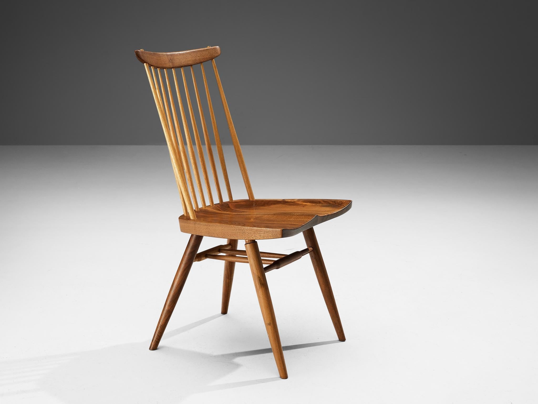 George Nakashima 'New' Dining Chairs in Walnut and Hickory