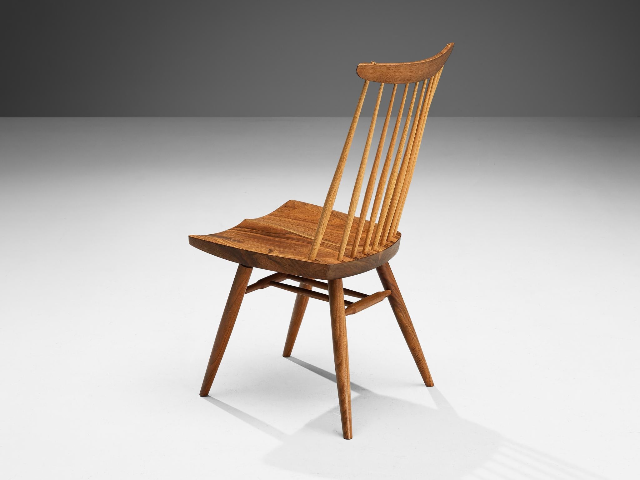 George Nakashima 'New' Dining Chairs in Walnut and Hickory