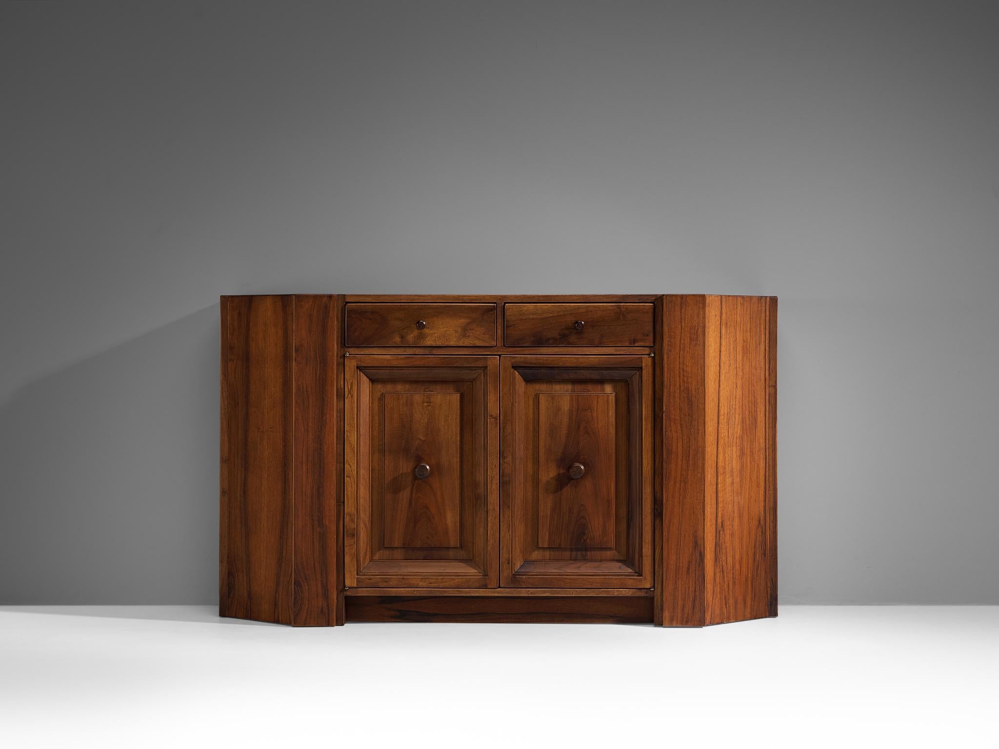 Giuseppe Rivadossi for Officina Rivadossi Cabinet in Walnut