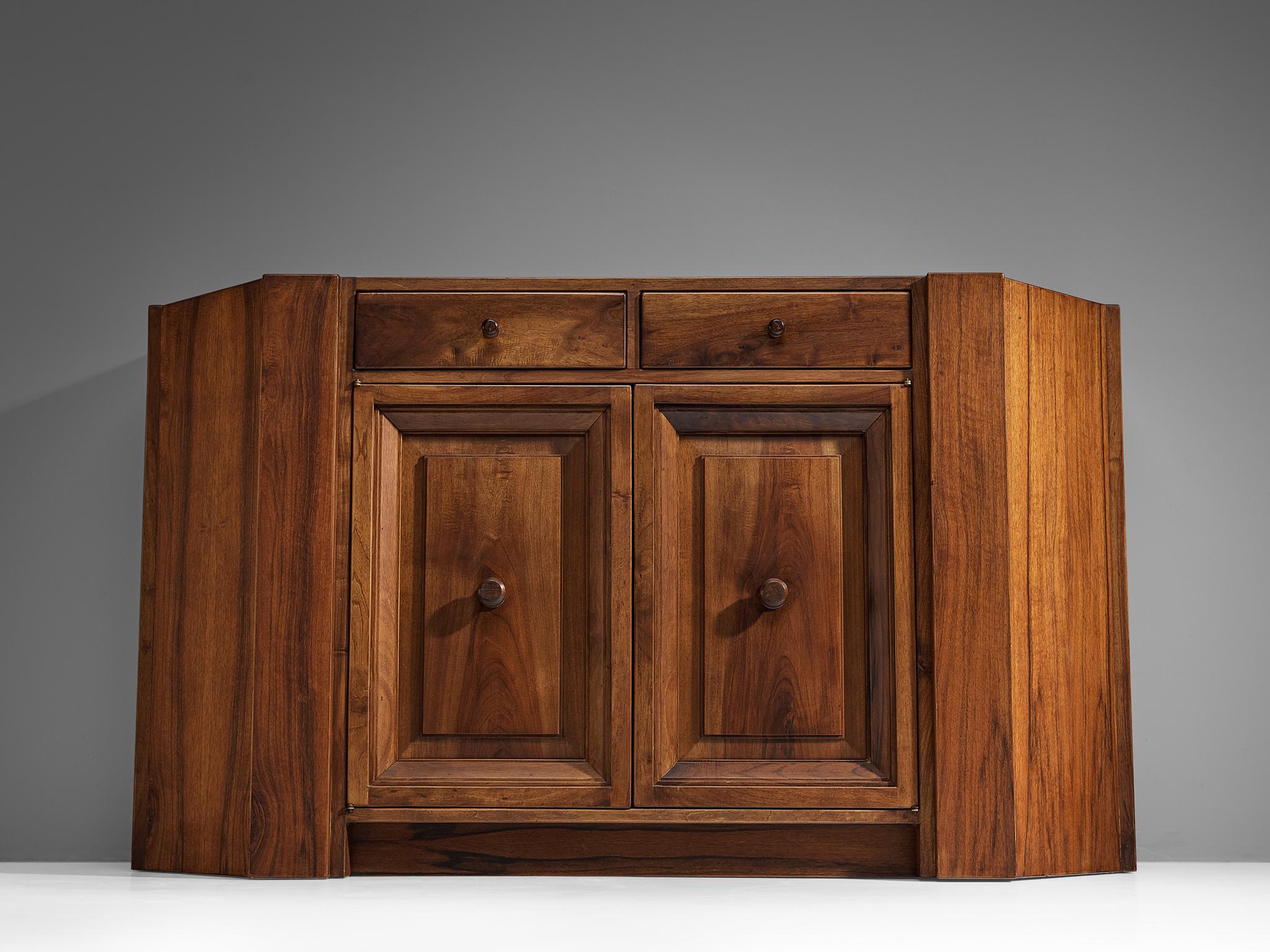 Giuseppe Rivadossi for Officina Rivadossi Cabinet in Walnut