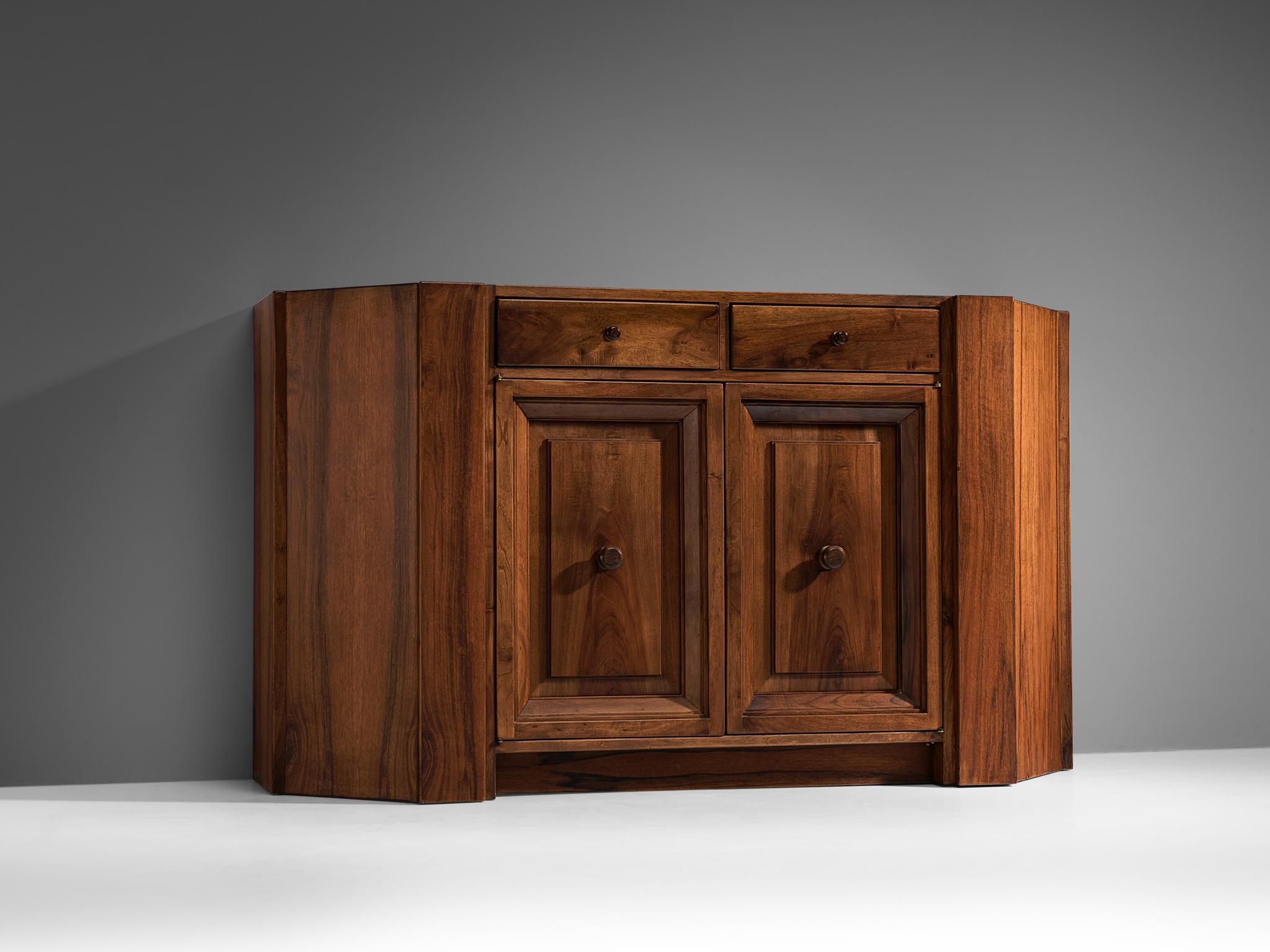 Giuseppe Rivadossi for Officina Rivadossi Cabinet in Walnut